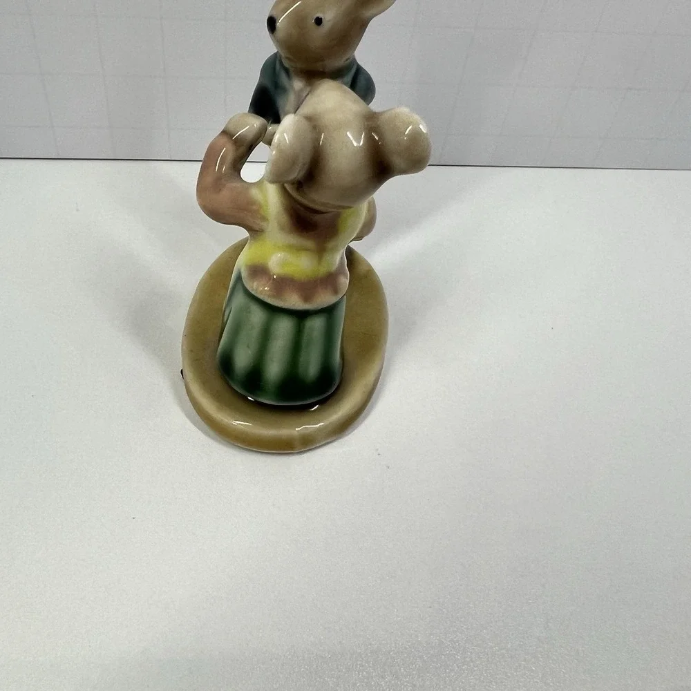 Vintage Enesco Mouse Couple Figurine Dancing Dating‎ Kissing Mice Romantic Love